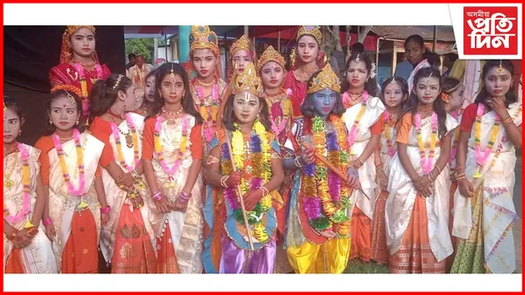 শ্ৰীকৃষ্ণৰ শৈশৱ কালৰ নান্দনিক পৰিৱেশৰ মাজত কৈটাসিদ্ধিত 'সুঁৱৰী উৎসৱ' উদযাপন