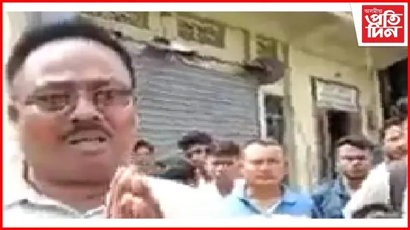 হাওৰাঘাট ষ্টেট বেংকৰ সন্মুখত দিন ডকাইতিঃ টকাৰ বেগ লৈ পলাল যুৱক 