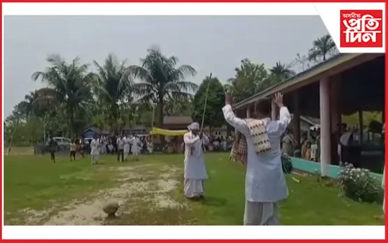 বিভিন্ন খেল-ধেমালিৰে জামুগুৰিহাটত বিহু উদযাপন