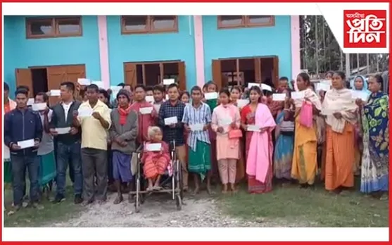 চিডলীত বিধায়কৰ আৰ্থিক সাহাৰ্য: প্ৰদান কৰিলে শতাধিক লোকক চেক...