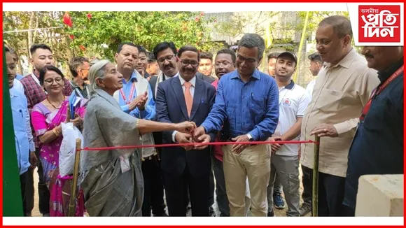 তিতাবৰস্থিত জৱাহৰ নবোদয় বিদ্যালয়ত সাংসদ পুঁজিৰে নিৰ্মান কৰা জিৰণি ঘৰ উদ্বোধন