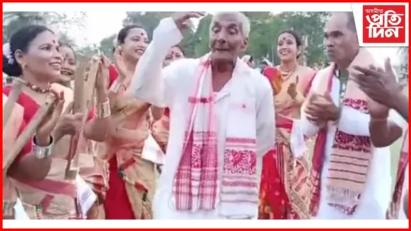 ঐতিহ্যমণ্ডিত বৰপুখুৰীপাৰ মুকলি বিহু সমিতিৰ প্ৰবীন বিহুৱা মোহন শইকীয়ালৈ “ধনকেতেকী” উপাধি 