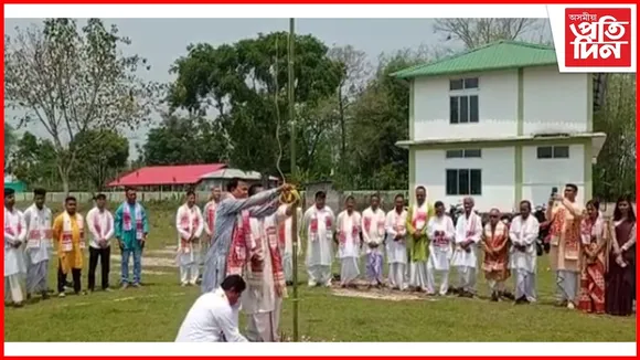 জ্যেষ্ঠজনৰ আৰ্শীষ লৈ জামুগুৰিহাটতো ৰঙালী বিহু উদযাপন...