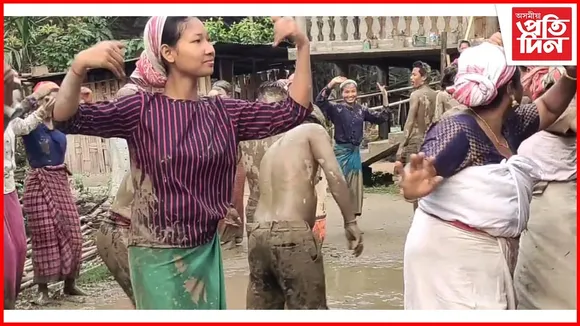আজি দেউৰীসকলৰ ইবাঁকু বিচ্চূ : ঢোল-পেঁপাৰ মাতত মুখৰিত নাৰায়ণপুৰ 