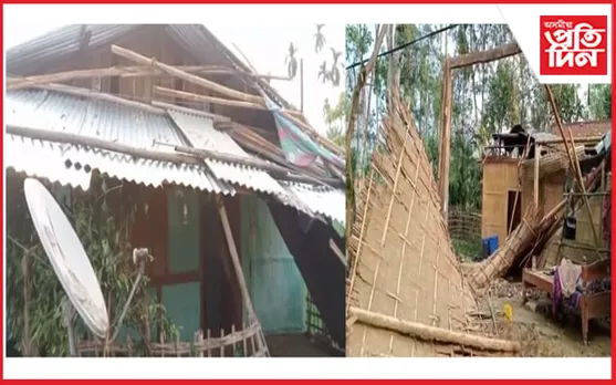 মৰঙীত বিধ্বংসী ধুমুহা; ব্যাহত যাতায়ত ব্যৱস্থা...