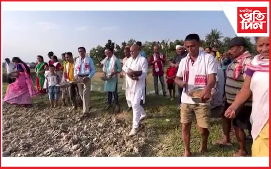  চাবুৱাত ৯২বিঘা কৃষি ভূমিত বাওধানৰ বীজ সিঁচা প্ৰক্ৰিয়া সম্পন্ন...