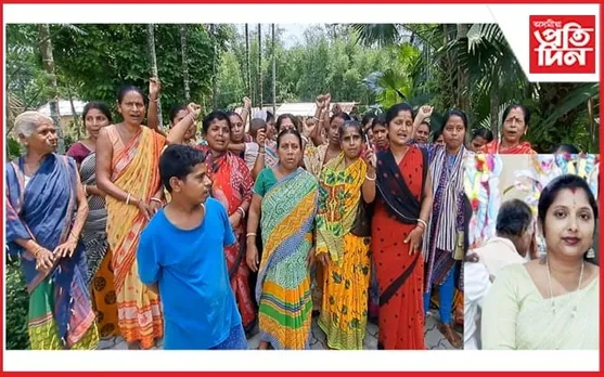 মাকুম পথাৰ পঞ্চায়তৰ সভানেত্ৰীৰ বিৰুদ্ধে ৰাইজৰ তীব্ৰ প্ৰতিবাদ