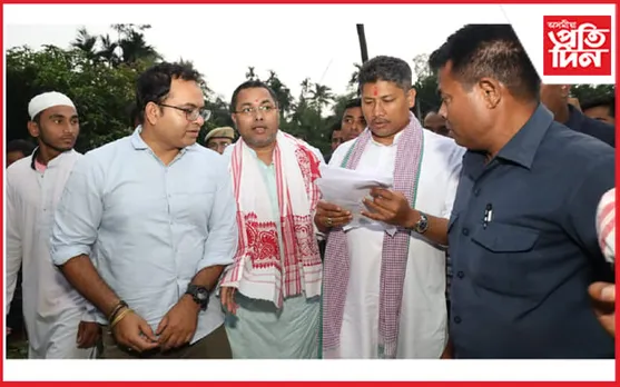 দুদিনীয়া ভ্ৰমণসূচীৰে বৰাক উপত্যকাত জলসম্পদ মন্ত্ৰী পীযুষ হাজৰীকা...