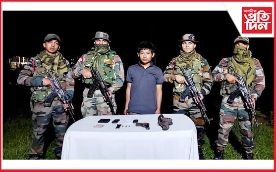 সেনাৰ অভিযনাত লিডু মালৌ পাহাৰত NSCN(R) ৰ কেডাৰ আটক