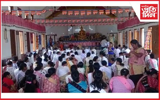 চৰাইদেউ চলাপথাৰ শ্যাম গাৱঁত বুদ্ধ জয়ন্তী পালন...