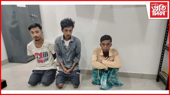 ডুমডুমীয়াৰ পাটিয়া চাপৰিৰ পৰা ২৪ গ্ৰাম নিষিদ্ধ ড্ৰাগছ সহ তিনি জনক আটক