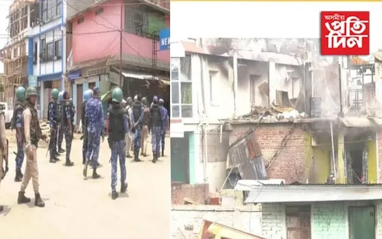 মণিপুৰৰ ৰাজধানী ইম্ফলত পুনৰ হিংসাত্মক পৰিস্থিতি...