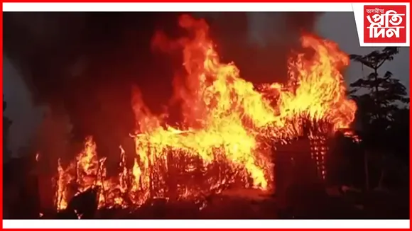 কামপুৰৰ শিউগুৰিত ভয়ংকৰ অগ্নিকাণ্ড...