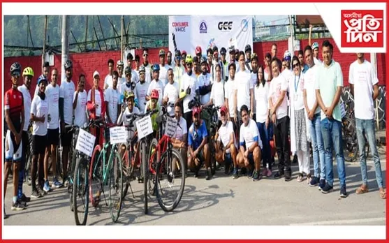 গুৱাহাটীত বিশ্ব ধঁপাত বিৰোধী দিৱস উপলক্ষে চাইকেল ৰেলী...