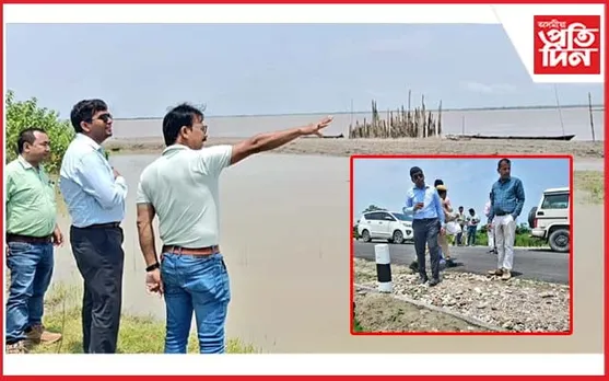  ঢকুৱাখনাৰ মথাউৰী পথ নিৰ্মাণ আঁচনি পৰিদর্শন উপায়ুক্তৰ... 