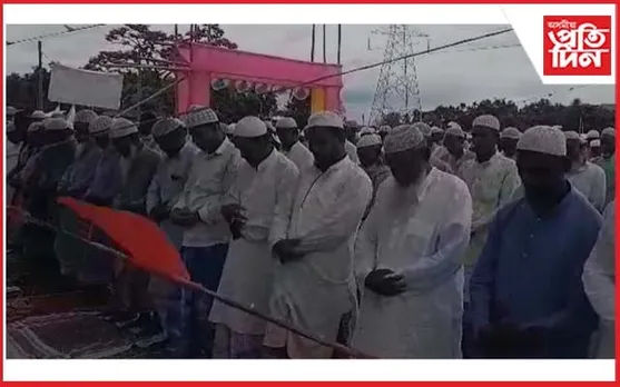 কঠীয়াতলীত ৰাজহুৱা নামাজত অংশ ল'লে হিন্দু ধৰ্মীয় লোকেঃ গামোচাৰে জনালে আদৰণি...