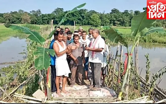 বিধায়কে নকৰে গতিকে শ্ৰমদানেৰে বাট-পথ দলং নিৰ্মাণ ৰাইজৰ...