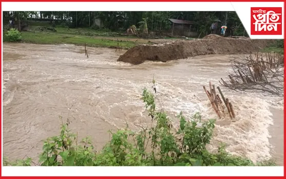 কামপুৰত কপিলীৰ বাঢ়নী পানীয়ে ভাঙিলে মথাউৰিৰ বৃহৎ অংশ...