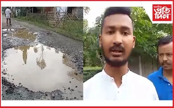 ঐতিহাসিক ধোদৰ আলিৰ কদৰ্য ৰূপ