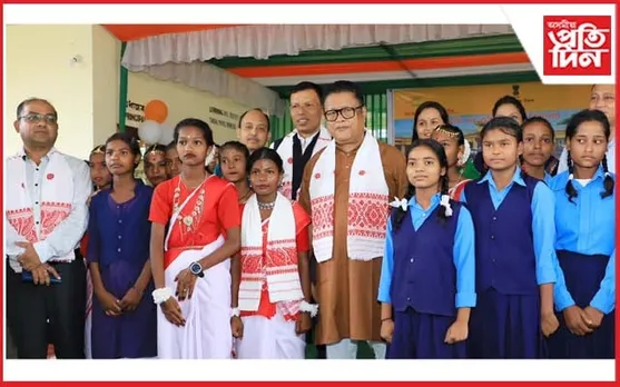 চাহ নগৰী চাবুৱাত ৰণোজ পেগুৱে উদ্বোধন কৰিলে আদৰ্শ বিদ্যালয়...