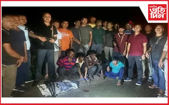 কৰিমগঞ্জত অস্ত্র-শস্ত্রসহ আটক ৫ দুৰ্ধৰ্ষ ডকাইত...