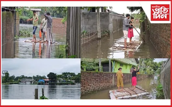 চিৰাঙৰ পথৰ ওপৰত যান-বাহনৰ সলনি চলিছে ভূঁৰ...