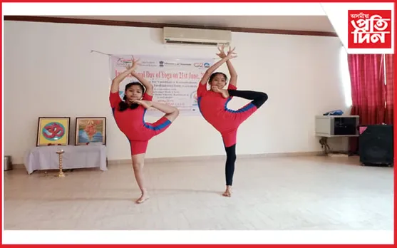 ভাৰত পৰ্যটনৰ উদ্যোগত কাজিৰঙাত উদযাপন আন্তৰ্জাতিক যোগ দিৱস