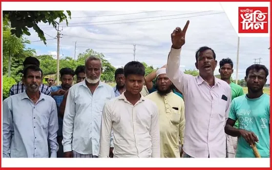 মোৰাঝাৰৰ কপাহবাৰীত জলসিঞ্চন বিভাগৰ বিৰুদ্ধে কৃষকৰ প্ৰতিবাদ...