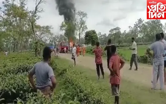 নাজিৰাৰ তৈলখাদত জুই, আতংকিত অঞ্চলবাসী