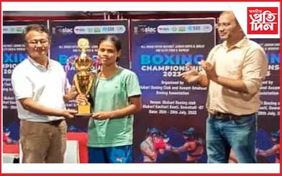 শ্ৰেষ্ঠ বক্সাৰৰ সন্মানেৰে উজ্বলিল প্ৰিয়ংকাঃ যোৰহাটলৈ ৰূপ-ব্ৰঞ্জসহ ৩সোণৰ পদক