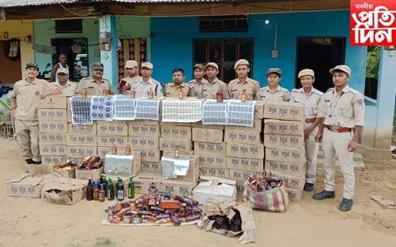 অবৈধ সুৰাৰ বিৰুদ্ধে তিনিচুকীয়া আবকাৰীৰ অভিযানঃ জব্দ বুজন পৰিমাণৰ অৰুণাচলী সুৰা 