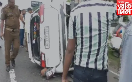 লখিমপুৰ পথ দুৰ্ঘটনাত মৃত্যু পিতৃ-কন্যাৰ