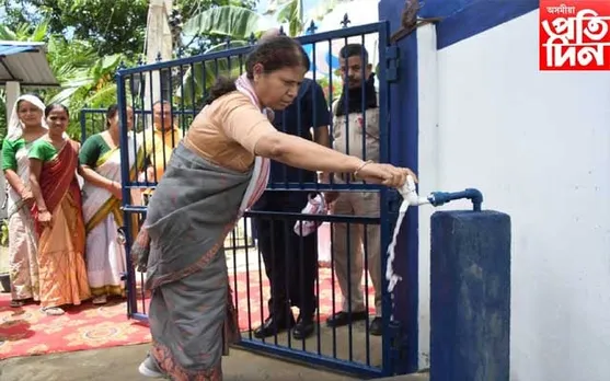 গোলাঘাটত ৪ পানী যোগান আঁচনিৰ উদ্বোধন মন্ত্ৰী অজন্তা নেওগৰ...