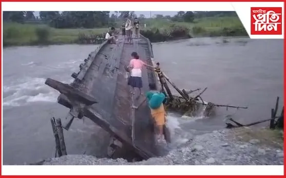 ভাৰত-ভূটান সীমান্তত ভয়াৱহ বান পৰিস্থিতিঃ অৰ্ধশতাধিক গাওঁ বানৰ কৱলত 