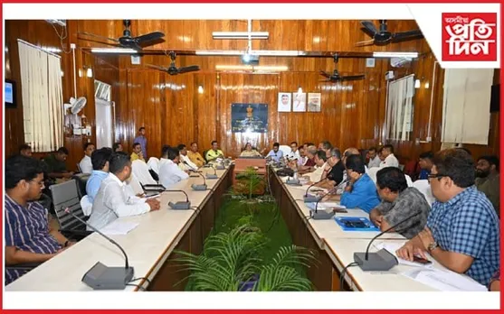 নগাঁও জিলাৰ জল জীৱন মিছন আৰু স্বচ্ছ ভাৰত মিছনৰ ওপৰত পৰ্যালোচনা সভা...