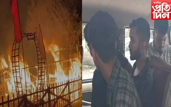 চন্দ্ৰপুৰত ধাবা জ্বলাই দিলে ৪ যুৱকে, গ্ৰেপ্তাৰ