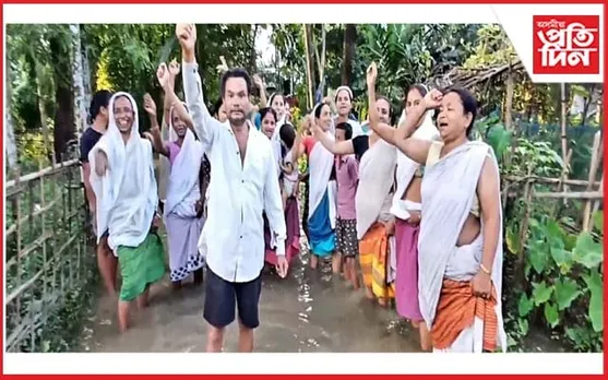 ঢকুৱাখনাত উত্তাল প্ৰতিবাদঃ ৰাইজৰ নিৰ্বাচন বৰ্জনৰ হুংকাৰ