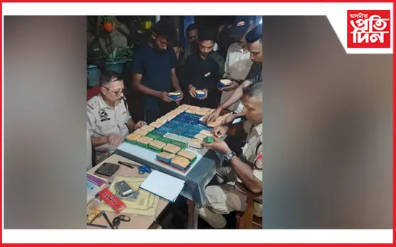 তিনিচুকীয়াত আৰক্ষীৰ ড্ৰাগছ বিৰোধী অভিযান : প্ৰায় ৫কোটি টকাৰ সন্দেহযুক্ত হেৰ'ইন জব্দ