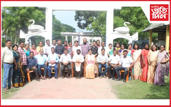 ধিং কে বি উচ্চতৰ মাধ্যমিক বিদ্যালয়ৰ শিক্ষক দিলীপ কুমাৰ নাথৰ বিদায় সম্বৰ্ধনা সভা 