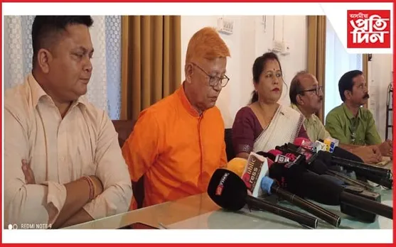 কলিয়াবৰত চাৰিলেনযুক্ত পথ নিৰ্মাণৰ কাম খৰতকীয়া কৰাৰ দাবীত সংবাদমেল