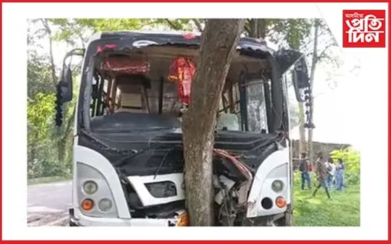 তেজপুৰৰ পৰা ডিমাপুৰ অভিমুখী বাছ দুৰ্ঘটনাগ্ৰস্ত... 