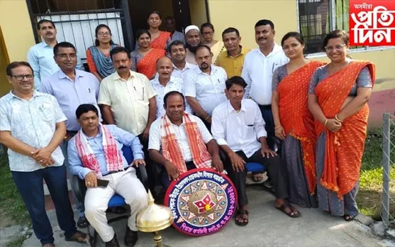 চান্দকুছি পাব্লিক হাইস্কুলত গাম্ভীৰ্যপূৰ্ণ অনুষ্ঠানত বিদায় সম্ভাষণ প্ৰধান শিক্ষক ত্ৰৈলোক্য ডেকাক