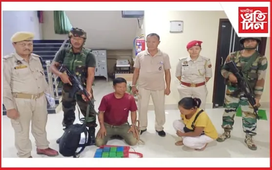 কাছাৰত ড্ৰাগছ জব্দঃ আটক মণিপুৰী মহিলাসহ আন এজন