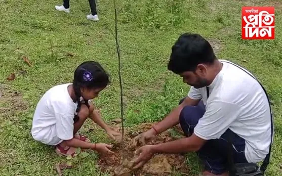 প্ৰকৃতি সুৰক্ষাত ব্ৰতী এগৰাকী কণমানি...