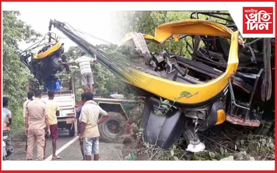 বুঢ়াপাহাৰত ভয়ংকৰ দুৰ্ঘটনাঃ শিশুসহ ৮ গৰাকী যাত্ৰী আহত...