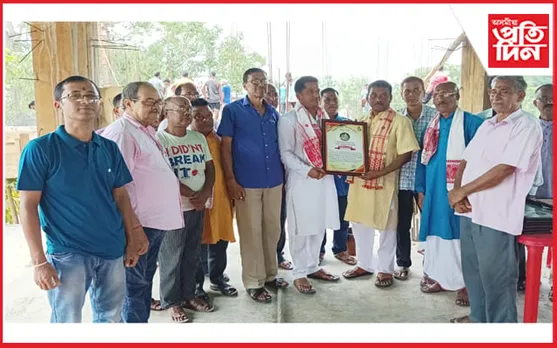 মঙলদৈ লাচিত নগৰ চ'কত শিৱ মন্দিৰ পুনৰ নিৰ্মাণৰ কাম আৰম্ভ
