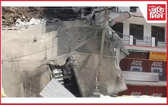 হিমাচল প্ৰদেশত প্ৰকৃতিৰ সংহাৰ : ভূমিস্খলনত ক্ষতিগ্ৰস্ত ৮ টা অট্টালিকা