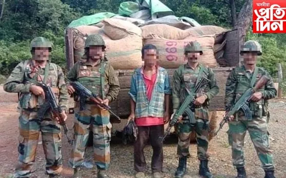 মণিপুৰ-ম্যানমাৰ‌ সীমান্তত ১.১৪০ কোটি টকাৰ  বাৰ্মিজ চুপাৰী জব্দ