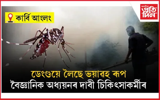 কাৰ্বি আংলঙত ডেংগুৰ ভয়াৱহ ৰূপঃ ৰাজ্যৰ ৫৩৭২ গৰাকী আক্ৰান্তৰ ভিতৰত ৪৫৮৪ জনেই পাহাৰীয়া জিলাখনৰ....