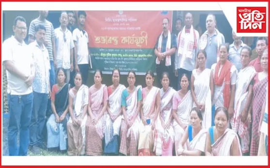 মিচিং স্বায়ত্ব শাসিত পৰিষদৰ অধ্যক্ষ সুনীল পেগুৰ ৪খন আঁচনিৰ আধাৰশিলা স্থাপন